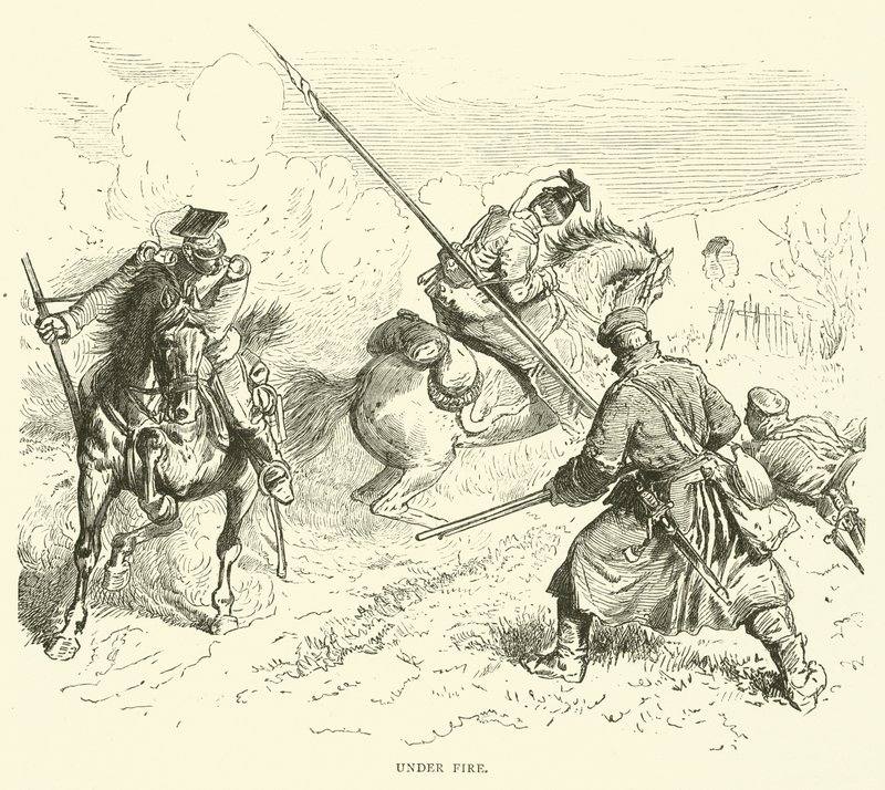 Under eld, september 1870 av English School
