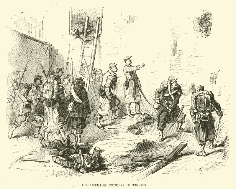 Grävde fram dolda trupper, januari 1871 av English School