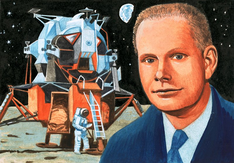 Oidentifierad amerikansk astronaut och månlandare av English School