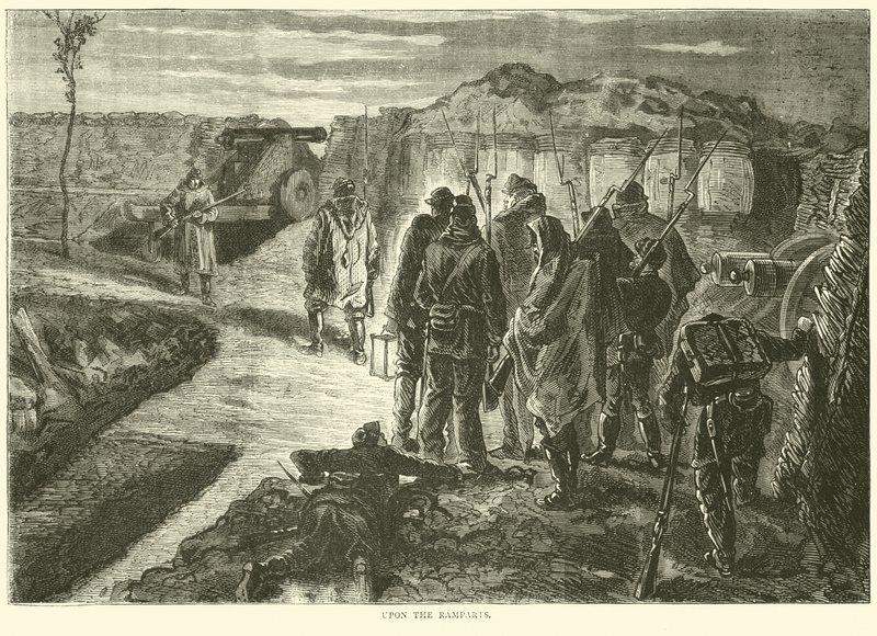 På vallarna, oktober 1870 av English School