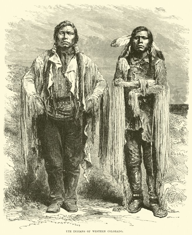 Ute-indianer i västra Colorado av English School
