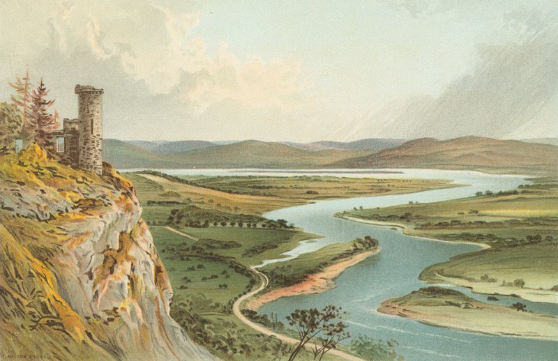 Valley of the Tay - Från Kinnoull Hill av English School