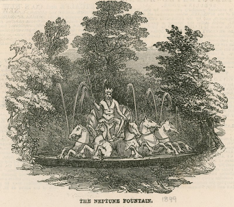Vauxhall Gardens, London: Neptunusfontänen av English School