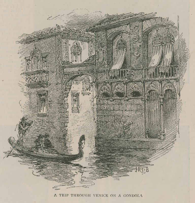 Venedig i London: Sketches at Olympia - En resa genom Venedig på en gondol av English School