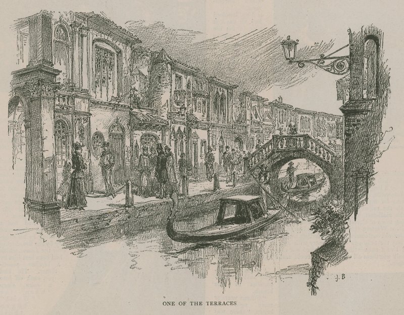 Venedig i London: Sketches at Olympia - One of the Terraces av English School
