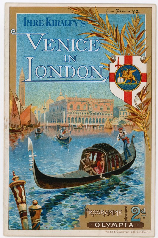 Venedig i London vid Olympia, 1892 av English School