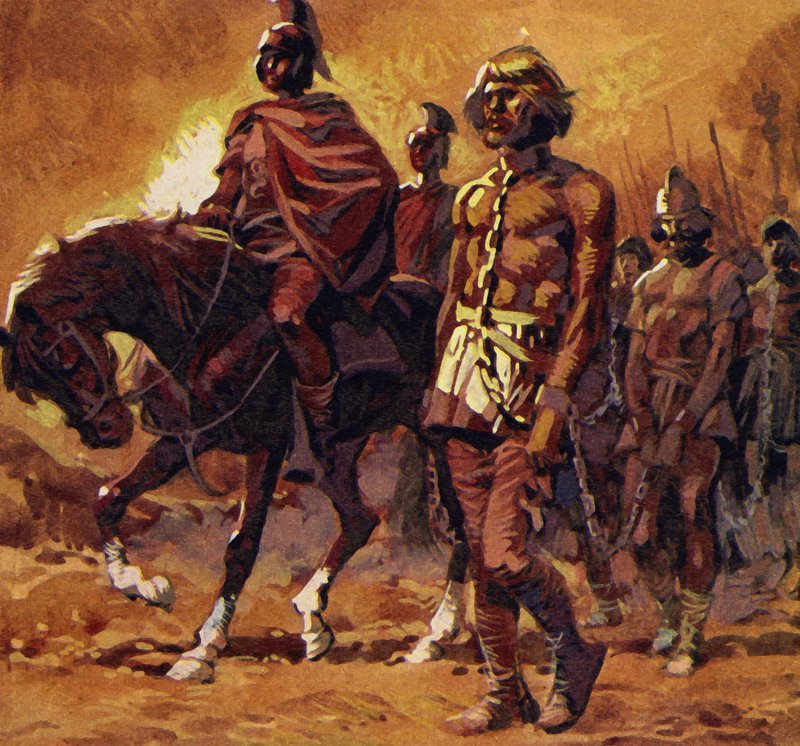 Vercingetorix tog på sig sin finaste rustning och kapitulerade av English School