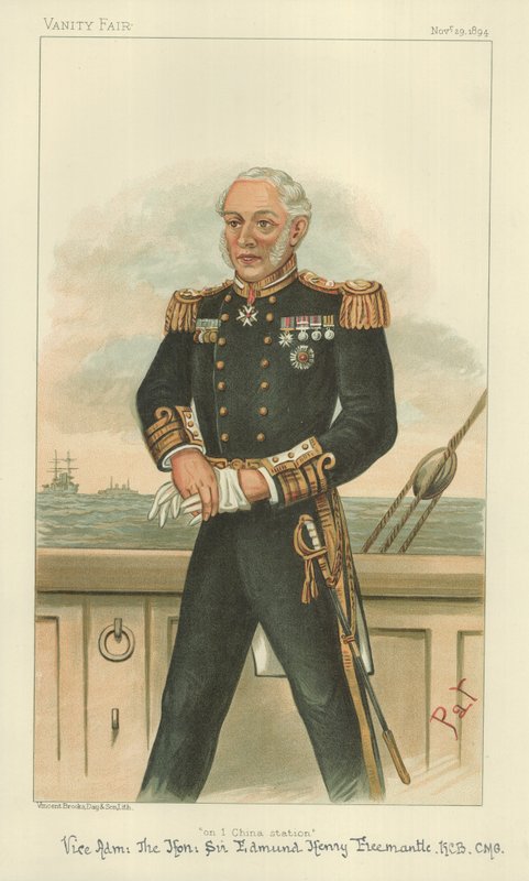 Viceamiral hedern Sir Edmund Robert Freemantle av English School