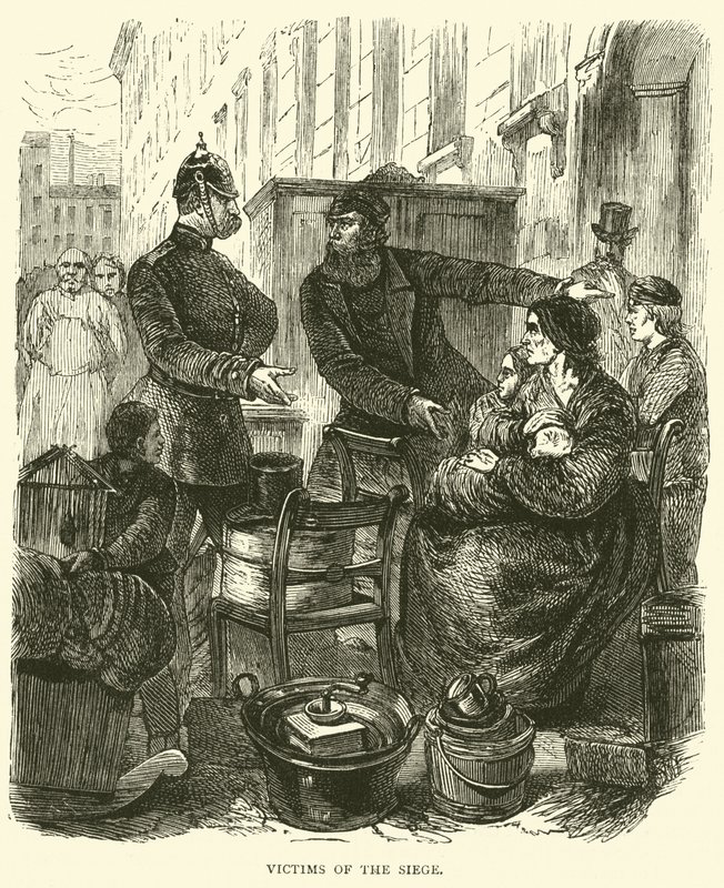 Belägringens offer, februari 1871 av English School