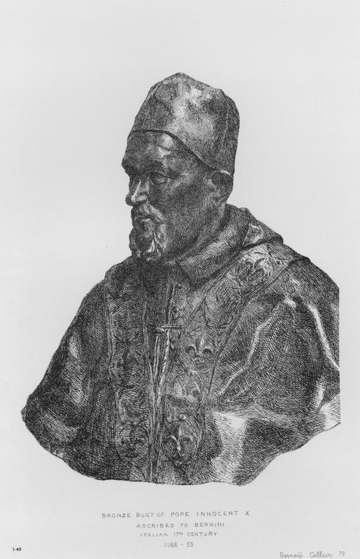 Victoria And Albert Museum: Bronsbyst av Pope Innocentius X, tillskriven Bernini, italiensk av English School