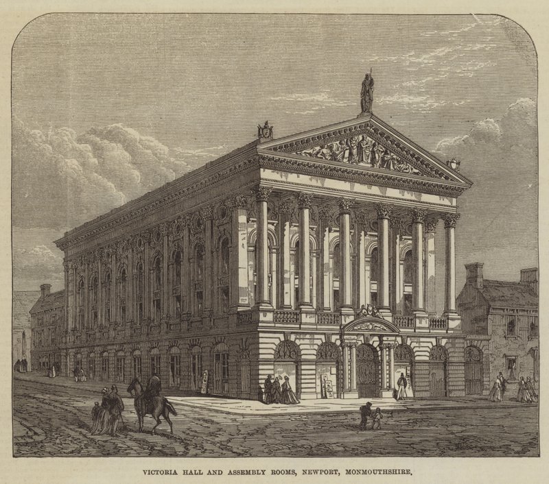 Victoria Hall and Assembly Rooms, Newport, Monmouthshire (gravyr) av English School