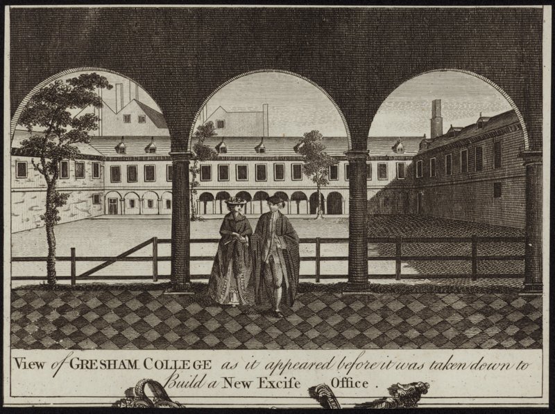 Utsikt över Gresham College av English School