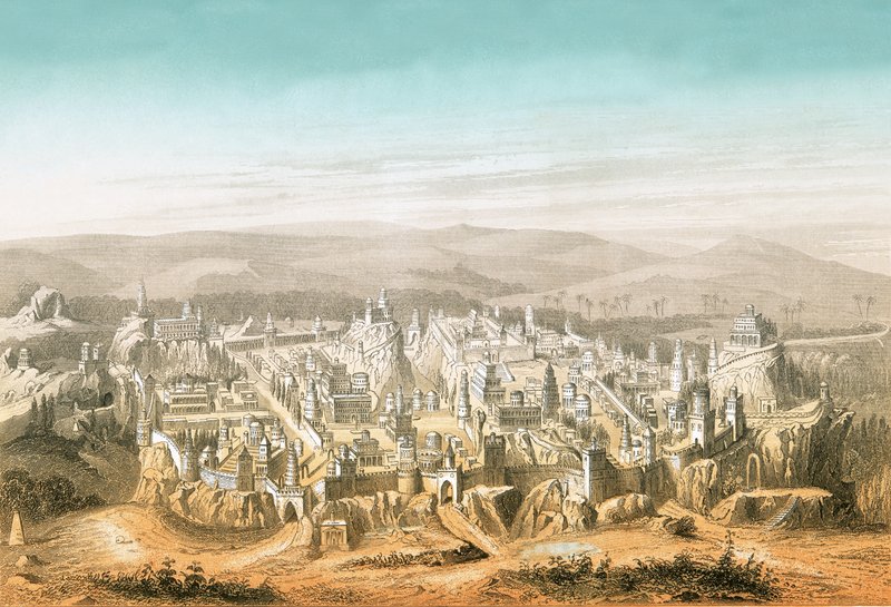 Utsikt över Jerusalem av English School