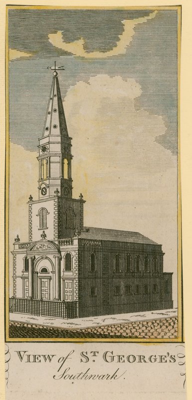 Vy över St Georges, Southwark av English School