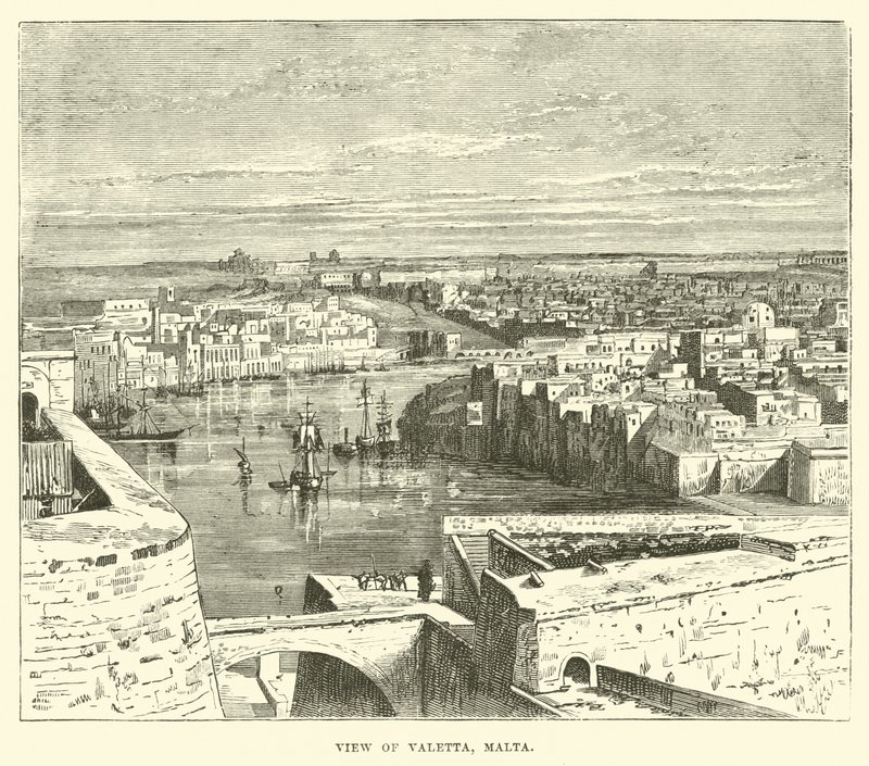 Utsikt över Valletta, Malta av English School