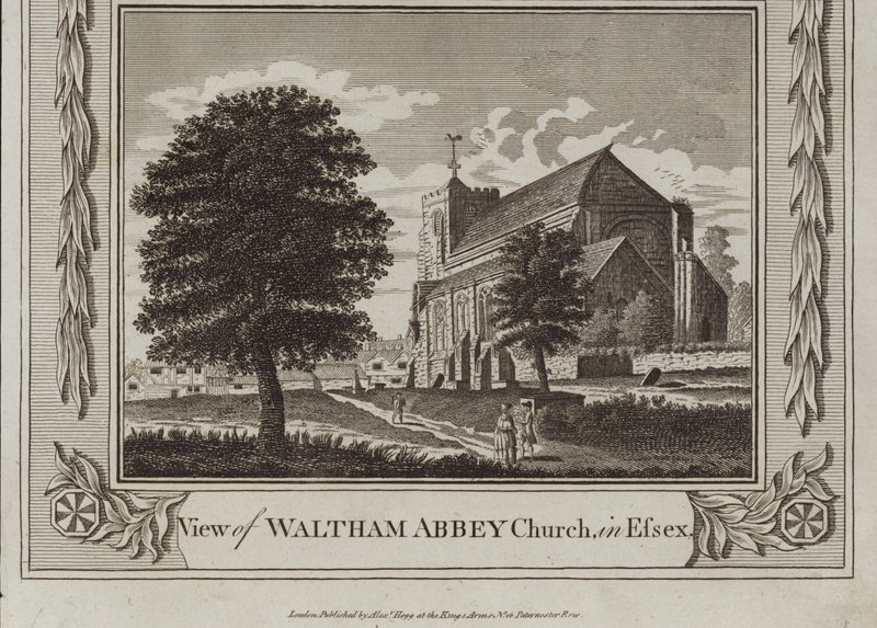 Utsikt över Waltham Abbey Church av English School