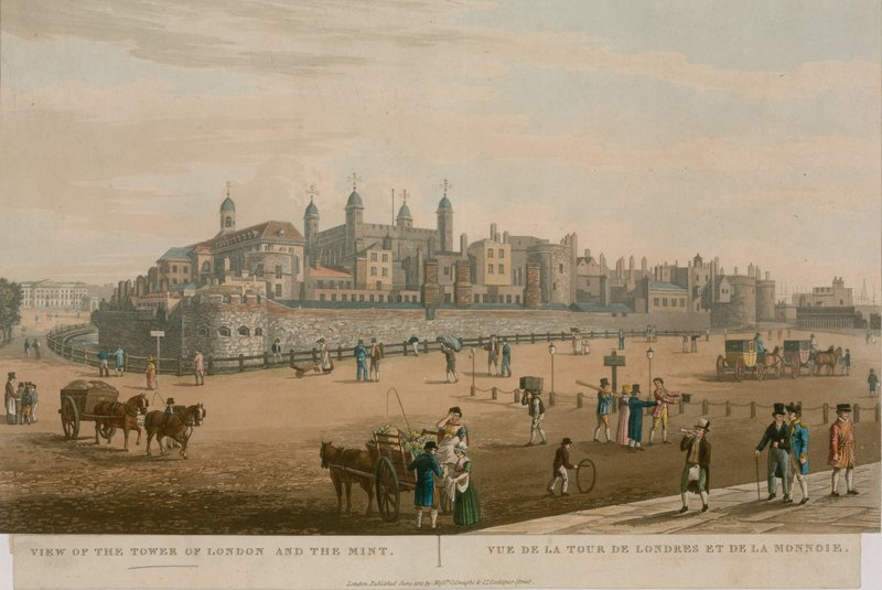 Utsikt över Tower of London och myntverket av English School
