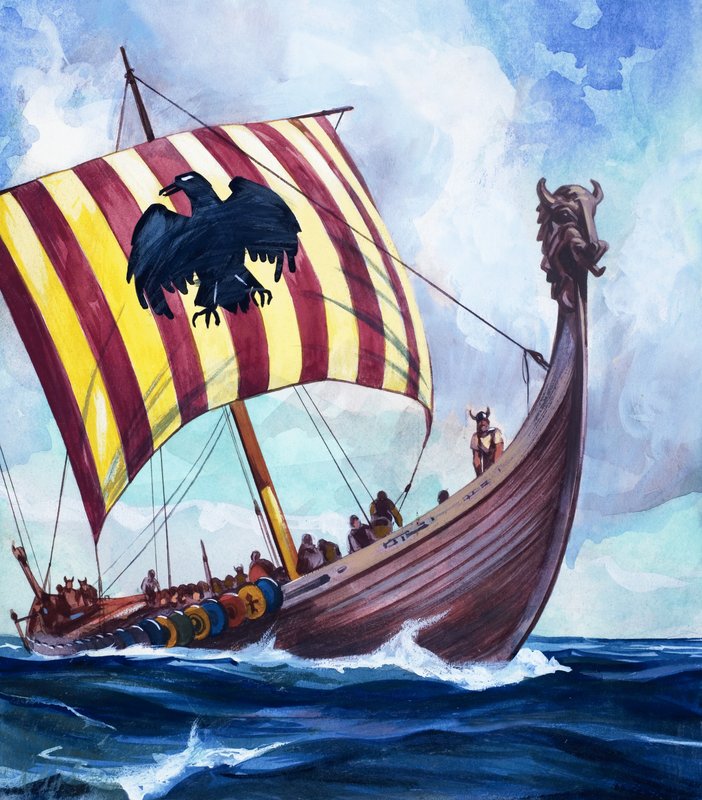 Vikingabåt av English School