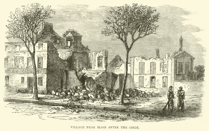 By nära Blois efter belägringen, december 1870 av English School