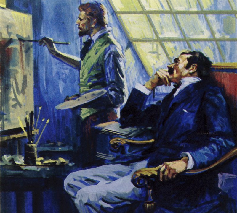 Vincent Van Gogh bodde med sin bror i en studio i Montmartre av English School