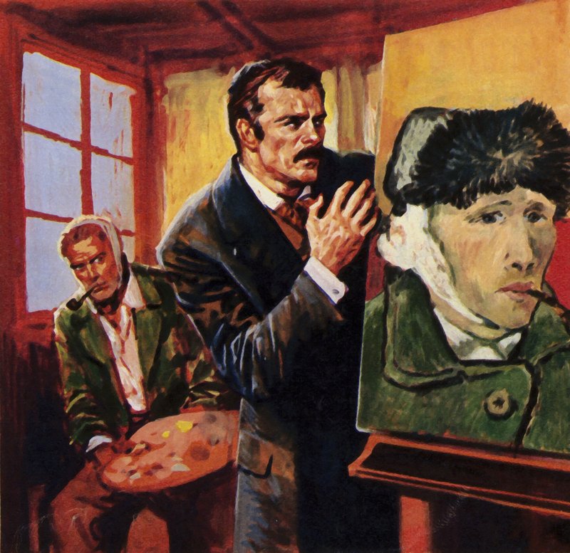 Vincent Van Gogh skadade sitt eget öra - han målade ett porträtt av sig själv i bandage av English School
