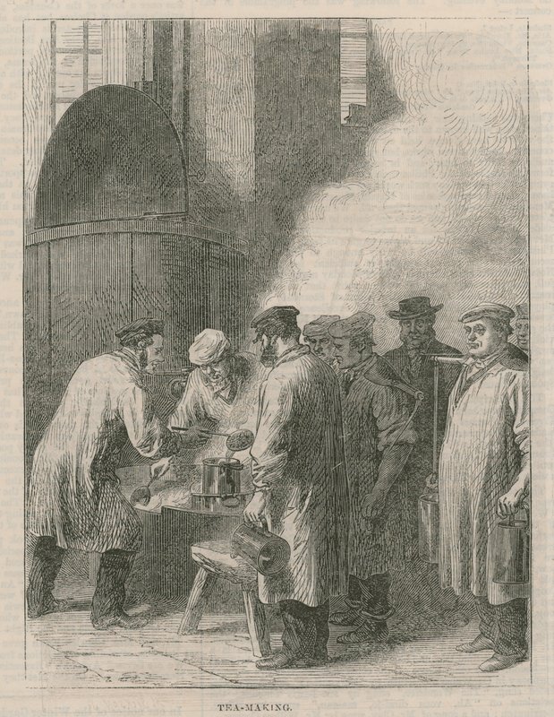 Besök på Greenwich Hospital; Tekokning av English School