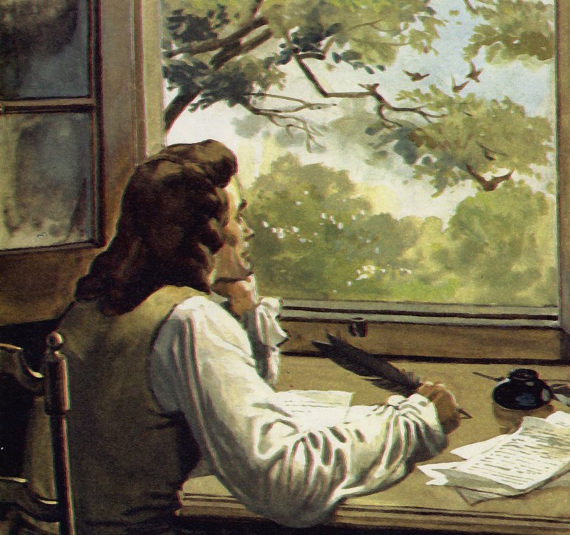 Voltaire förvisades av sin far till landet där han tillbringade sin tid med att läsa och skriva av English School