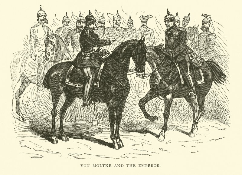 Von Moltke och kejsaren, januari 1871 av English School