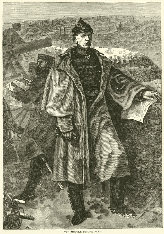 Av Moltke före Paris, november 1870 av English School