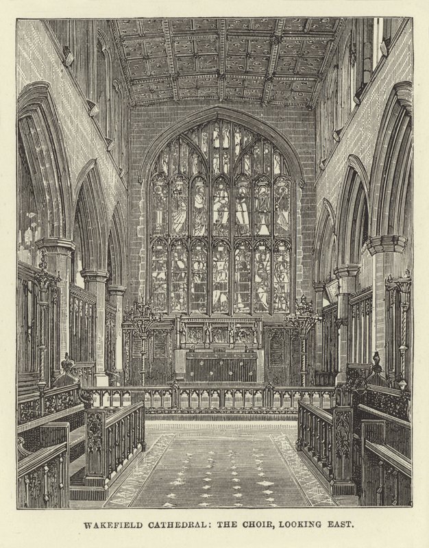 Wakefield Cathedral, kören, blickar österut av English School