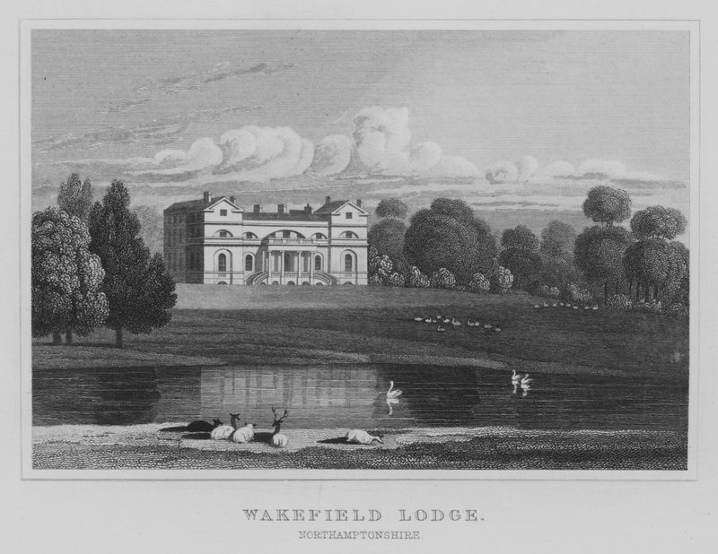 Wakefield Lodge, Northamptonshire (gravyr) av English School