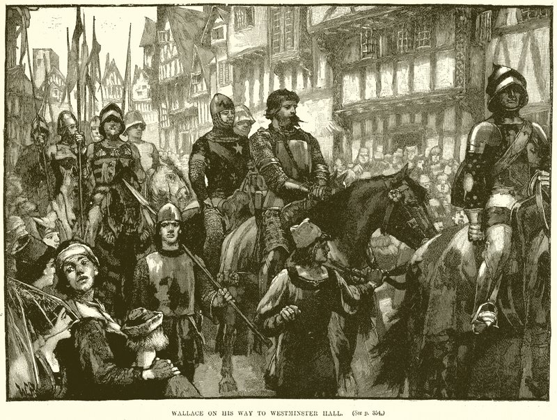 Wallace på väg till Westminster Hall av English School