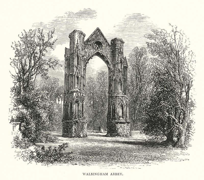 Walsingham Abbey (gravyr) av English School