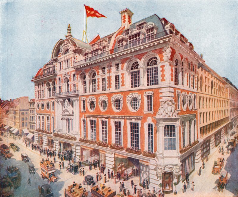 Waring och Gillow på Oxford Street av English School