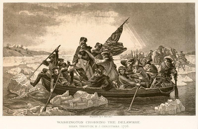 Washington korsar Delaware av English School