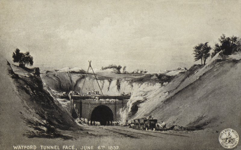 Watford Tunnel Face, 6 juni 1837 av English School