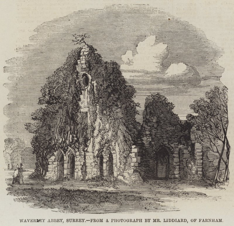 Waverley Abbey, Surrey (gravyr) av English School