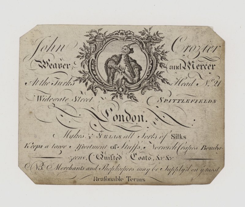 Weaver and Mercer, John Crozier, byteskort av English School