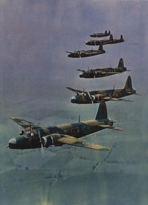 Wellington bombplan i formation av English School