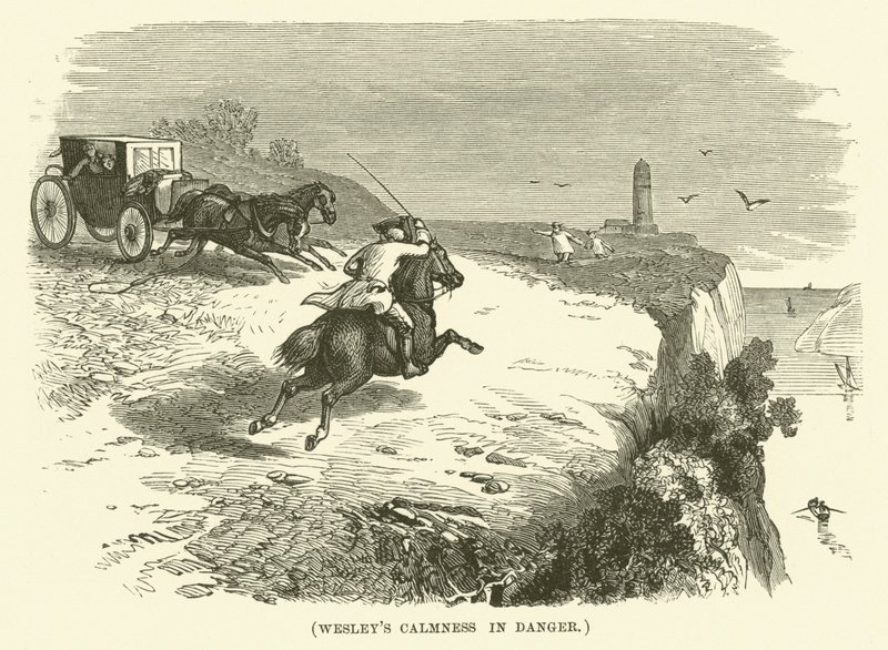 Wesleys lugn i farans stund (gravyr) av English School
