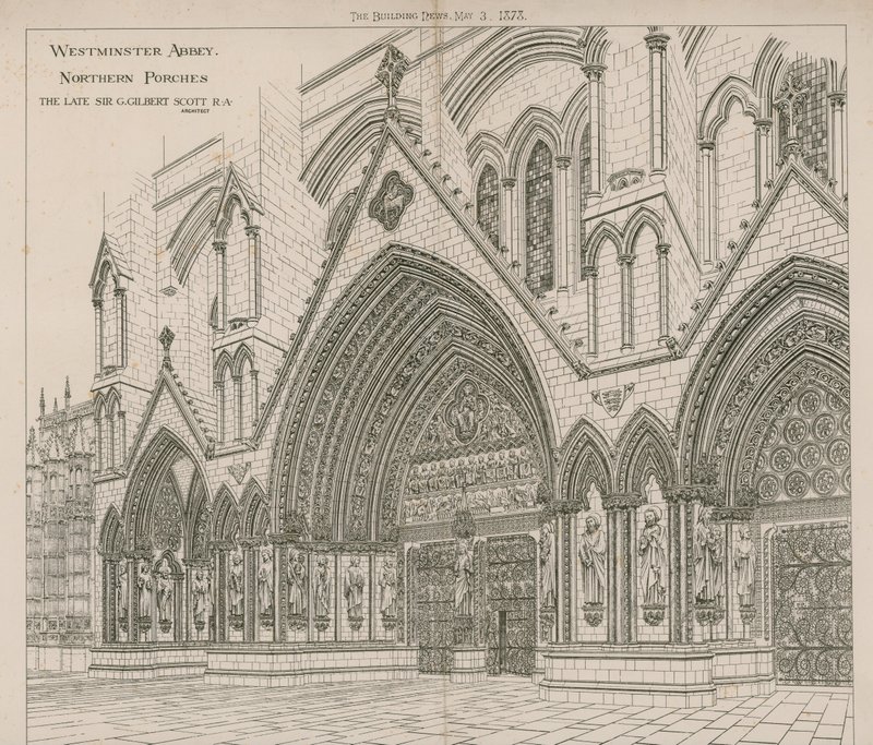 Westminster Abbey norra verandor av English School