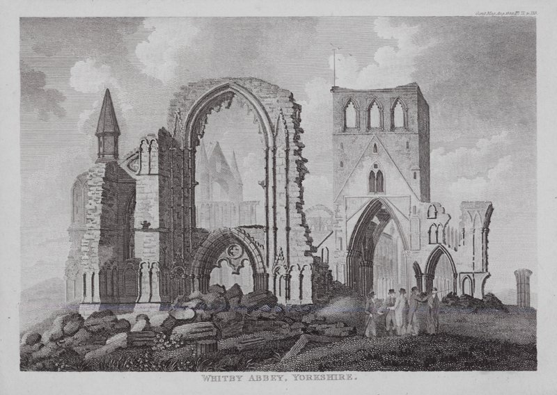 Whitby Abbey, Yorkshire (gravyr) av English School