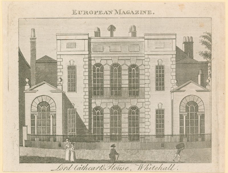 Whitehall Court eller Yard, Vanbrugh House, revs 1898 av English School