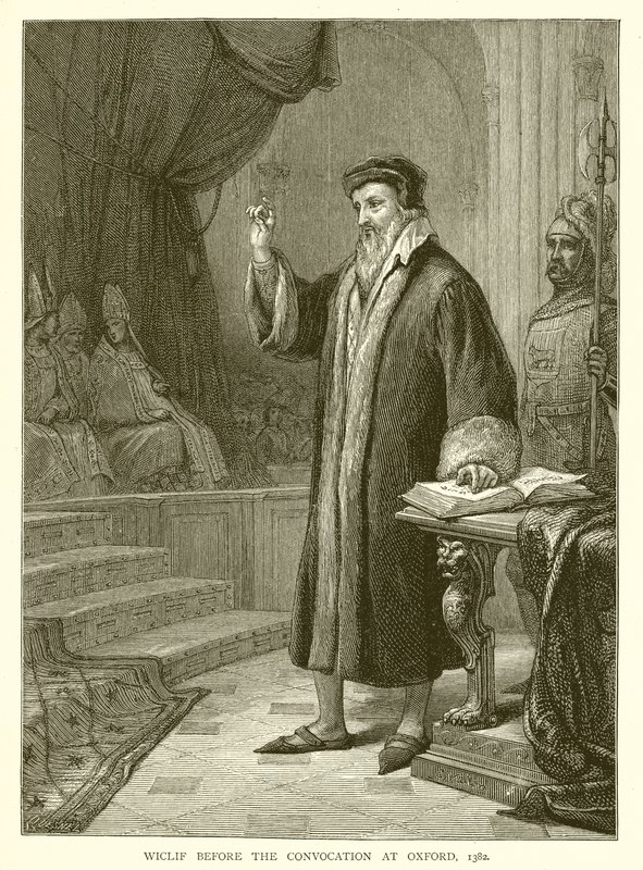 Wiclif före konvokationen i Oxford, 1382 av English School