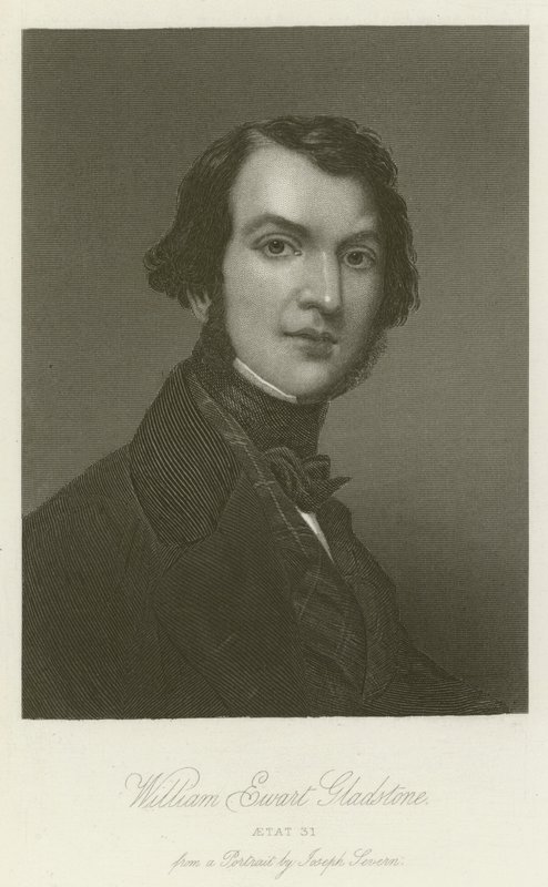 William Ewart Gladstone, Aetat 31 (gravyr) av English School