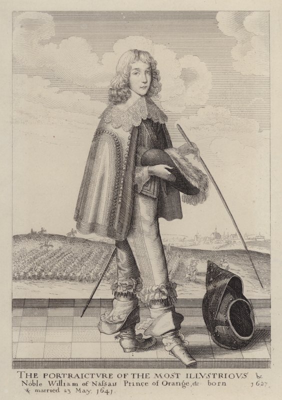 Vilhelm II av Orange-Nassau, Prins av Orange (etsning) av English School