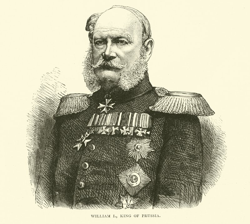 Vilhelm I, kung av Preussen, juli 1870 av English School