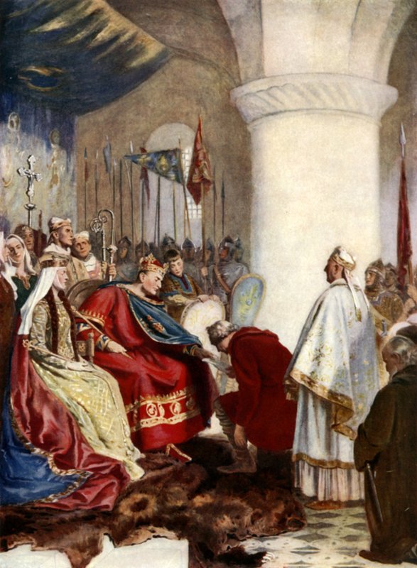 William I beviljar en charter till City of London av English School