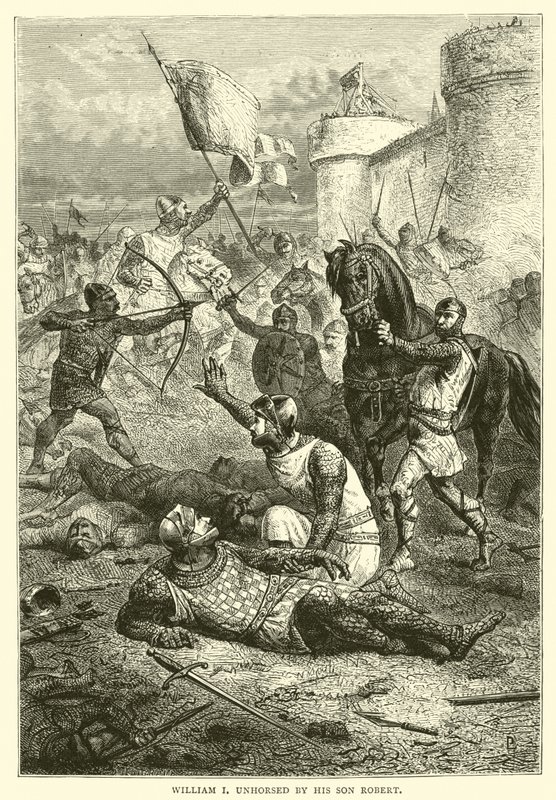 William I avhästs av sin son Robert av English School