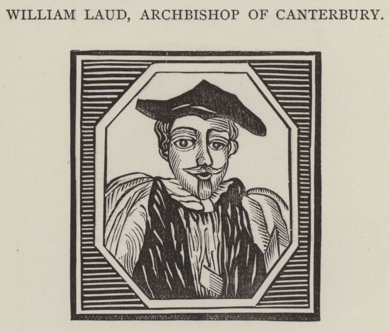 William Laud, ärkebiskop av Canterbury (gravyr) av English School